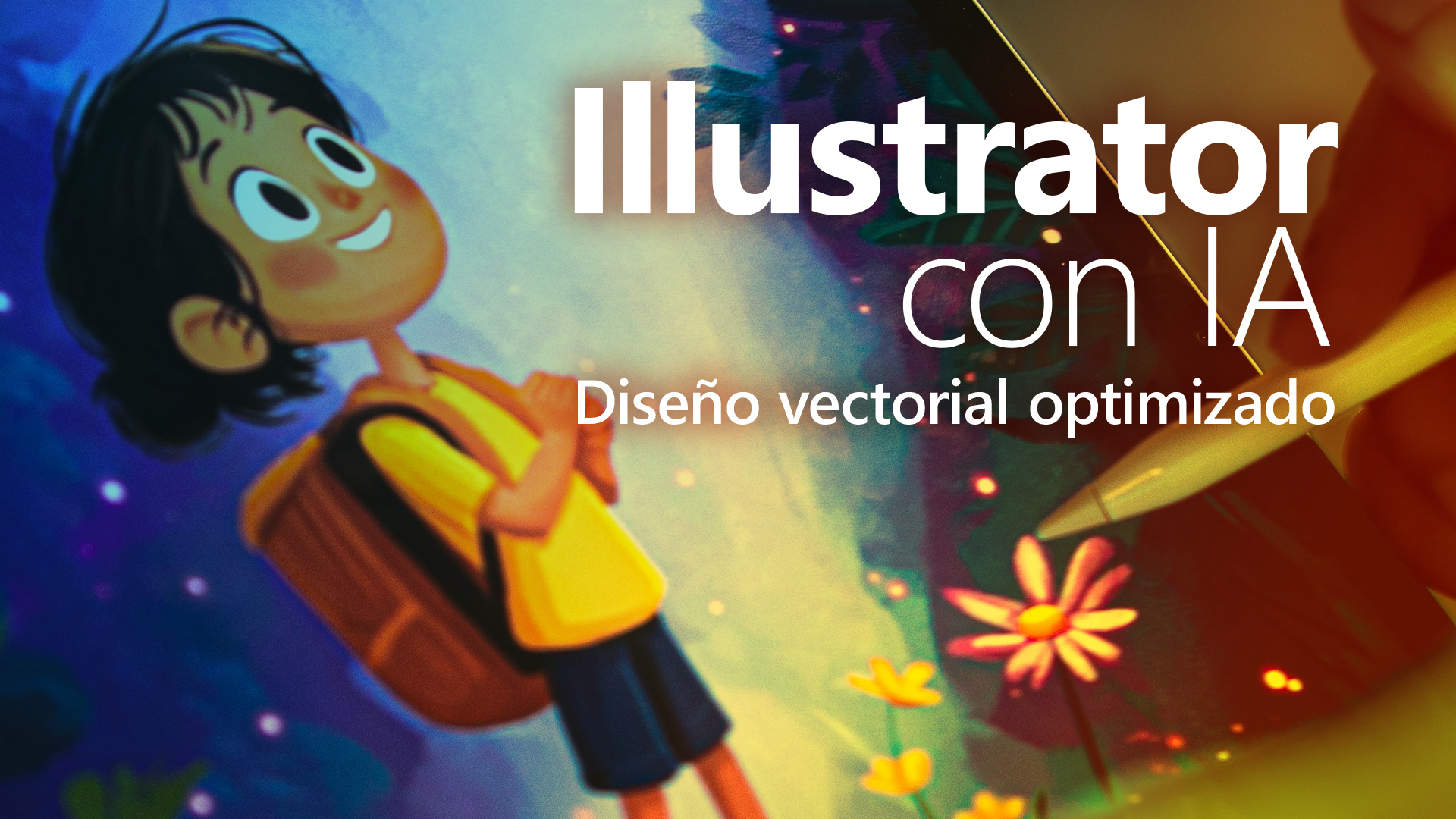 Curso de Illustrator con IA: dise&ntilde;o vectorial optimizado